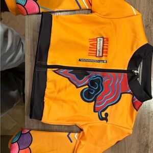 Kids - Orange and Blue jacket, top and shorts